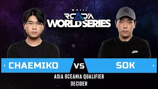 WC3 - RWS Asia-Oceania - Decider: [HU] Chaemiko vs. Sok [HU]