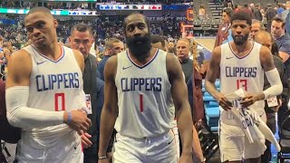 James Harden, Paul George Immediately After Clippers Game 4 Win Against Luka Dončić, Mavs