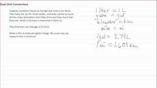 Dual Unit Conversion in Physics