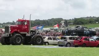 Monster trucks at the North Devon Show 2016