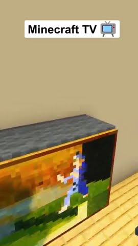 Tv In Minecraft Minecraft Shorts Youtube