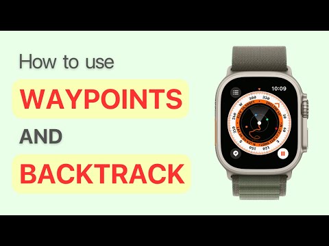 Which Apple Watches have compass waypoints and a backtrack feature?