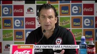Conferencia Pizzi antes del duelo Paraguay -Chile | 24 Horas TVN Chile