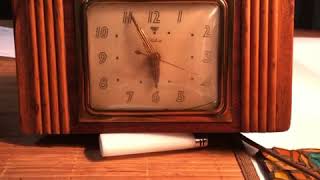 Telechron Art Deco desk clock 1920s