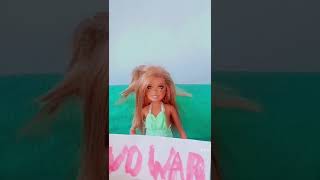 Barbie doll and ken💕 芭比娃娃和肯！！ 没有战争！！！ #barbie #doll #shorts #stopwar #nowar