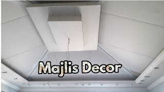 Making Gypsum Majlis Decor |  Arabic Majlis Design