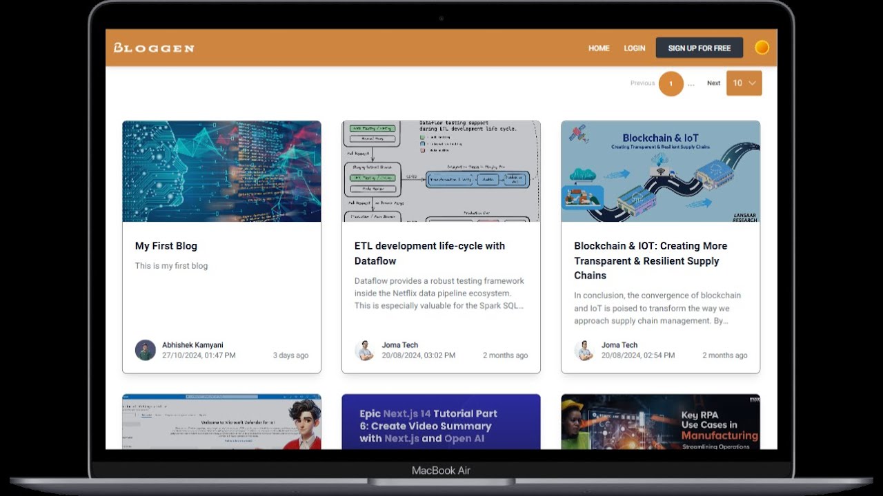 Mern Stack Website Bloggen A Modern Blogging Platform Demo With