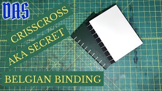 Crisscross Binding Anne Goy Variation aka Secret Belgian Binding No. 1 // Adventures in Bookbinding