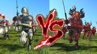 Greatswords VS Bloodletters of Khorne. Total War Warhammer 3