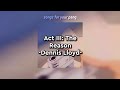 Act III: The Reason - Dennis Lloyd (Legendado/Tradução)