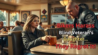 Bikers Target A Blind Veteran's Daughter Until She Makes One Call That Changes Everything!