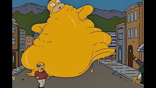 The Simpsons - Homer Obesity Eats Everything!
