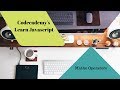 Learn Javascript,Math Operators, codecademy, Javascript Tutorial
