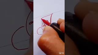 Letter K in Calligraphy || Copperplate Calligraphy || #shorts #calligraphy #calligraphyart #viral