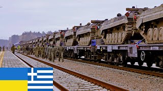 80 BMP-1 Combat Vehicles Sent by Greece Enter Ukraine Border