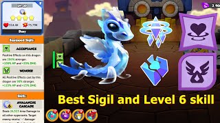 Best Sigil and Level 6 skill Cosmic prism Dragon | 1st Prism element dragon | DML