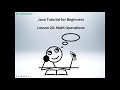 Java Tutorial for Beginners (20): Math Operations