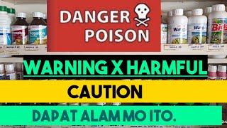 Mga Dapat Malaman sa Pesticide Label/Ano ang ibig sabihin ng signal words