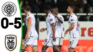 OFI Crete vs PAOK (0-5) Mbwana Samatta Goal, All Goals and Extended Highlights