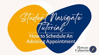 Student Navigate Tutorial: How to Schedule an Appointment with Your Advisor