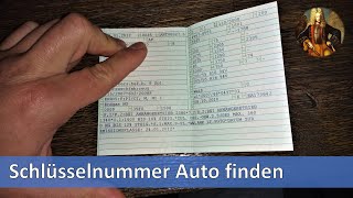 Schlüsselnummer Auto finden