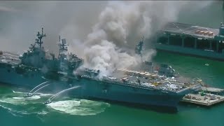 17 sailors, 4 civilians injured after explosion and fire on naval ship in San Diego