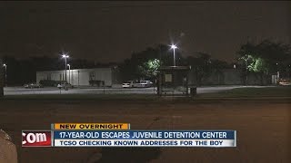 17-year-old escapes juvenile detention center