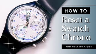 How to Reset a Swatch Chronograph Watch | Calibrate Swatch Chrono Hands