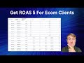 How I Get My SMMA Ecommerce Clients A 5x ROAS