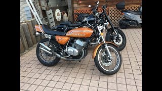 美少女マッハ乗り　無敵のチャンバーサウンドを聞け　カワサキ・マッハⅡ　Kawasaki MACHⅡ　カワサキ・400SS