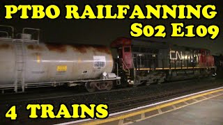 PTBO Railfanning S02E109 - 4 CN Trains Strathroy Sub