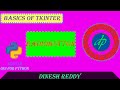 RADIOBUTTON IN PYTHON TKINTER || DINESH PROGRAMMING