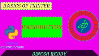RADIOBUTTON IN PYTHON TKINTER || DINESH PROGRAMMING