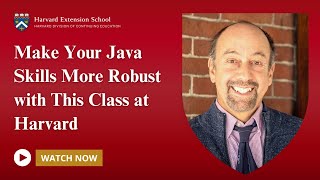 Make Your Java Skills More Robust with This Class at Harvard