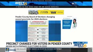 Pender County Board of Elections changing several precincts for 2026 elections