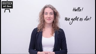 How are you? Wie geht es dir? Learn German with Anna #2