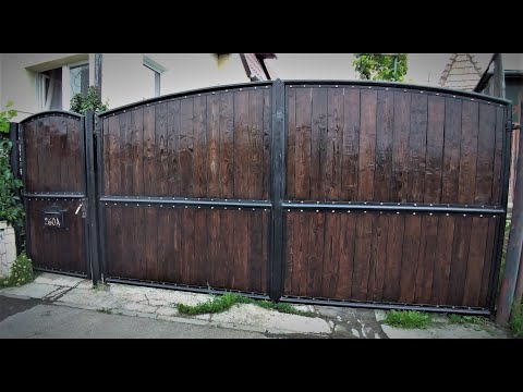 Making a steel and wood gate Making a steel and wood gate