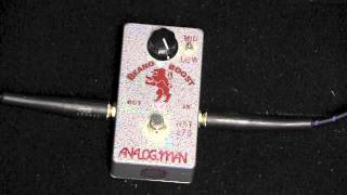 Analogman Beano Boost NKT275 Guitar Pedal Demo