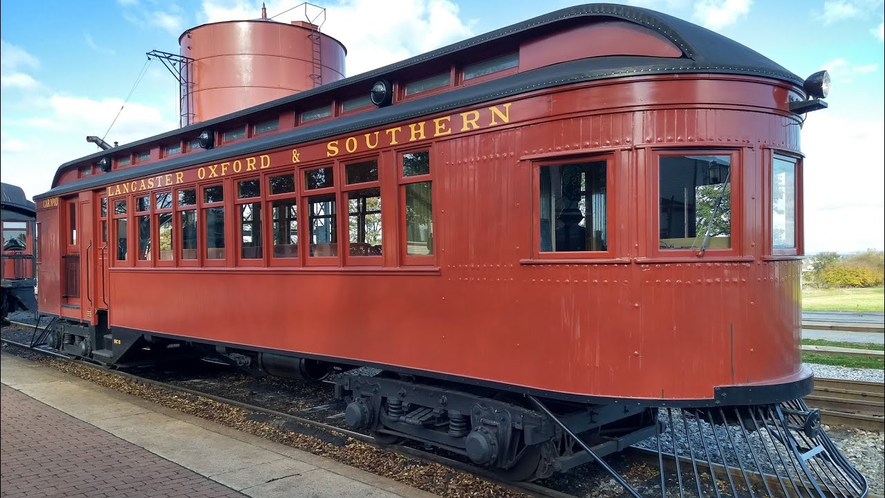 Strasburg Railroad Lancaster Oxford & Southern Motor Car Ride - YouTube