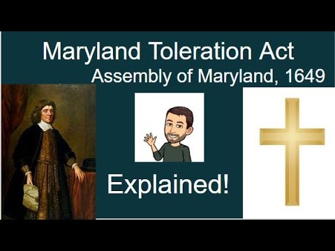 Who wrote the Toleration Act of 1649?