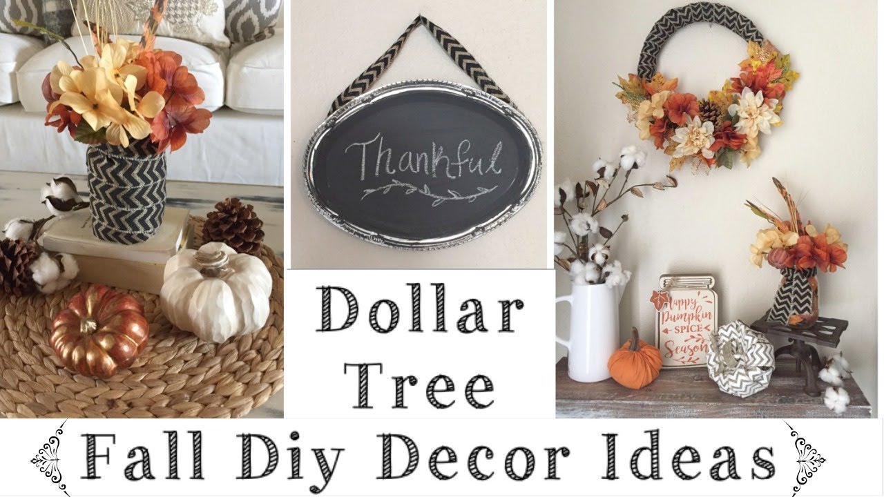 Dollar Tree Diy Rustic Fall Decor Ideas Youtube