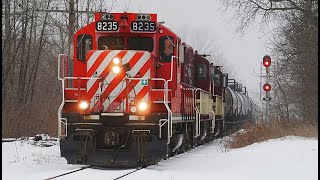 RAILREEL Ghost Train Ontario Southland Railway Woodstock Ontario Feb 3 2025