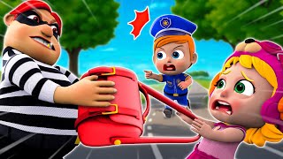 Super Police Boy Vs Bad Thief 👮✨🚨 | Call The Police Song ☎️ | More Nursery Rhymes & Kids Song