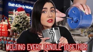 Melting Every Candle From Bath & Body Works Together