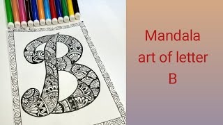 How To Draw Letter A || Alphabet A Mandala Art || Alpha... | Doovi