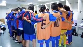 JAPANサッカーカレッジレディース　JSCL　女子サッカー　皇后杯　試合前　ロッカールーム　ミーティング