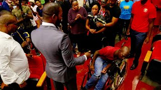 MUST WATCH: a wheelchair🦽 bound  man with a broken spinal cord INSTANTLY HEALED.