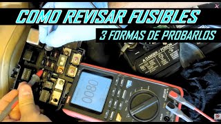 3 formas de Probar FUSIBLES EN EL AUTO (saber si alguno esta fundido)