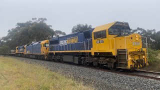 Up 9158 Pacific National loaded grain with XR557 BL28 XR551 headed into Geelong 25/11/2024