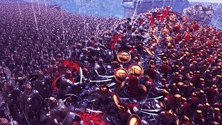 UEBS 20,000 Persians vs 300 Spartans Battle of Thermopylae - Ultimate Epic Battle Simulator